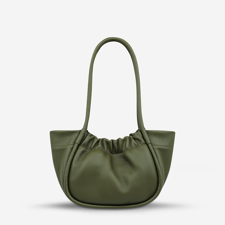 Status Anxiety Ordinary Pleasures Women's Leather Handbag Khaki