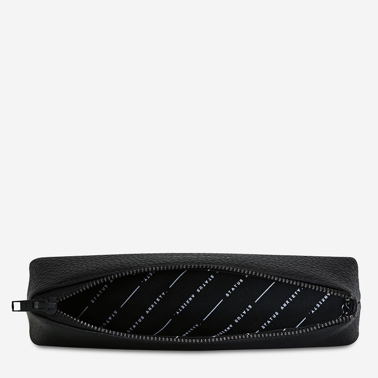 Status Anxiety Pens down Leather Case Black