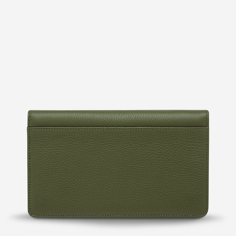 Status Anxiety Living Proof Women's Leather Wallet Khaki