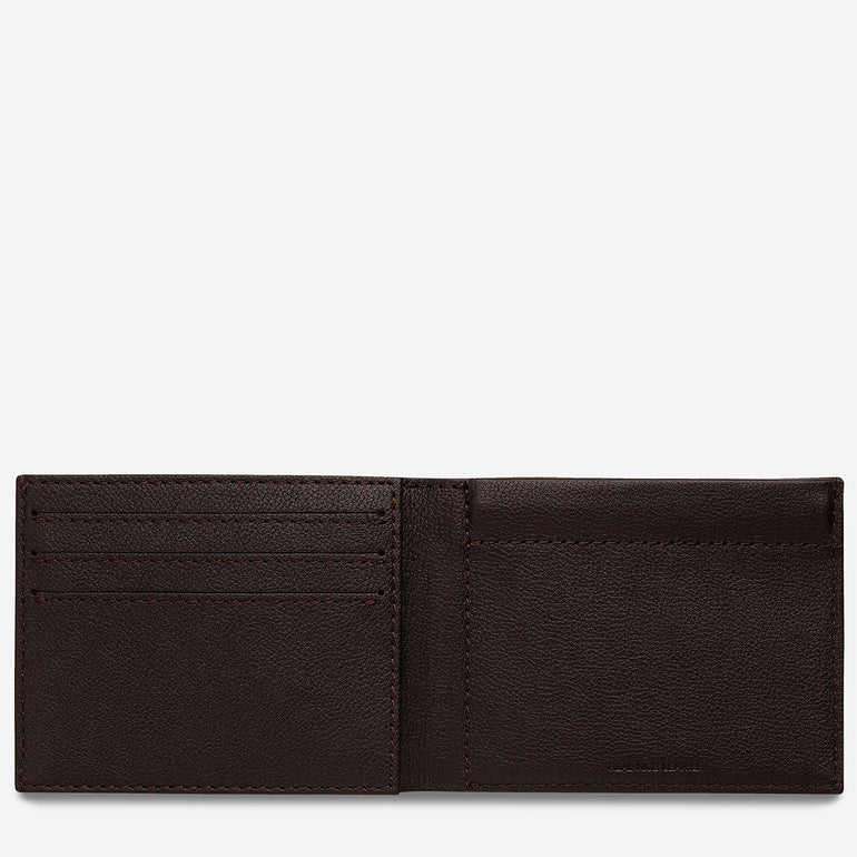 Status Anxiety Noah Men's Leather Wallet Chocolate