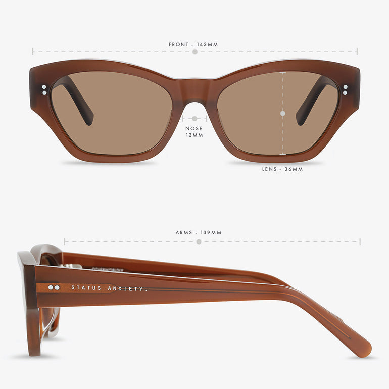 Status Anxiety Otherworldly Sunglasses Brown