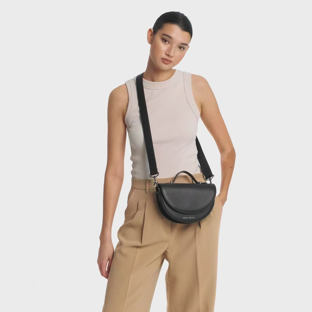 Status Anxiety All Nighter Women's Leather Crossbody Bag Black