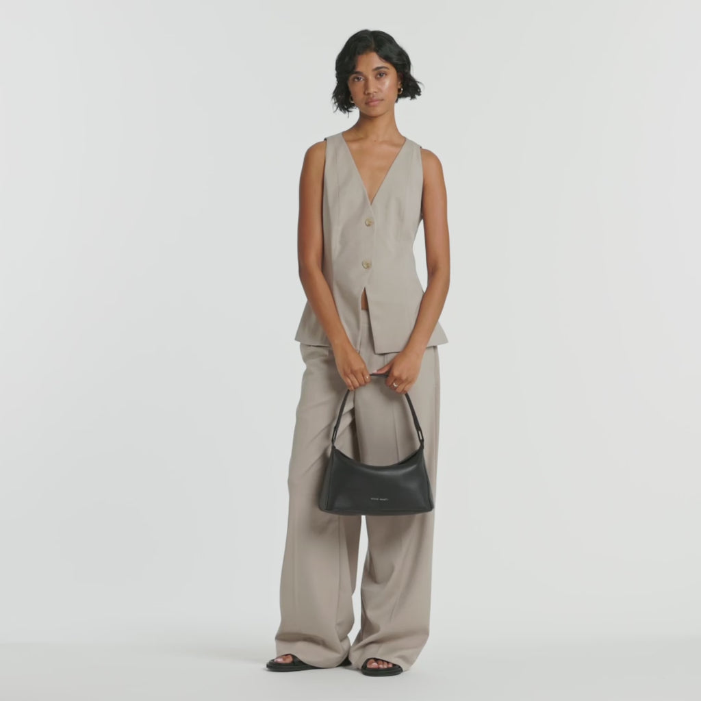 Status Anxiety Think Twice Women's Leather Bag Camel