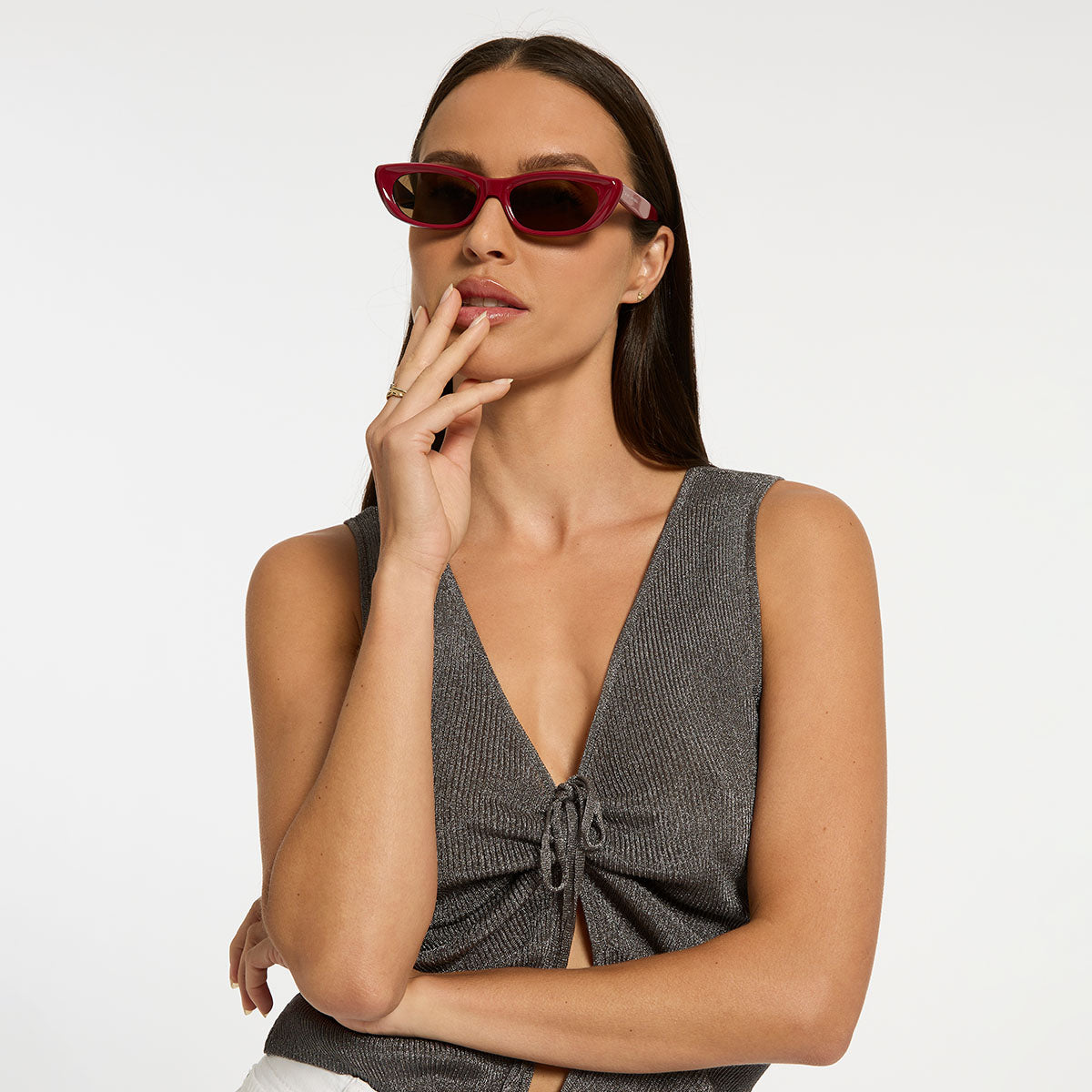 Sidelines Sunglasses - Cherry