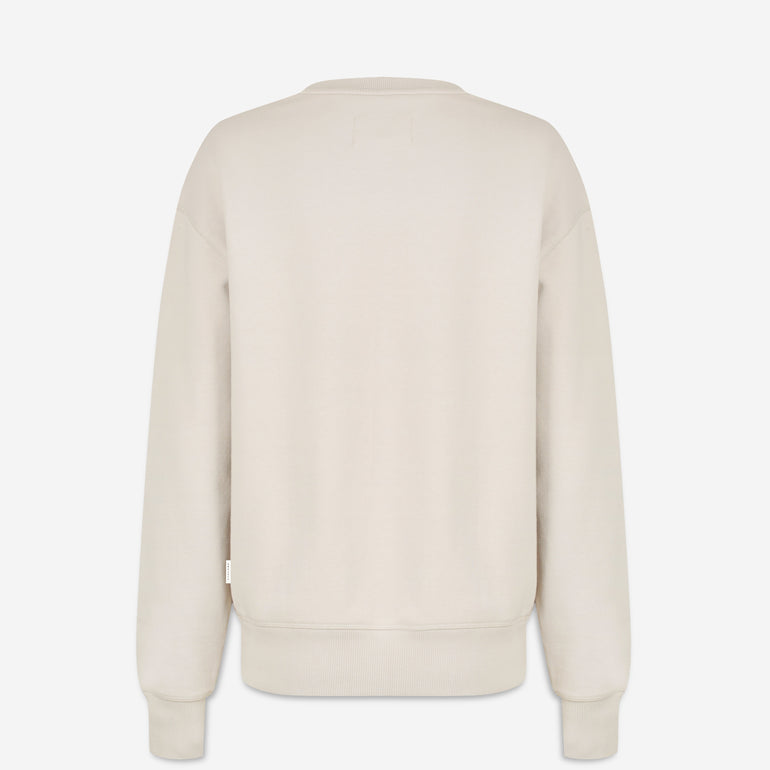 Status Anxiety Could be Nice Women's Jumper Dove Grey With Logo