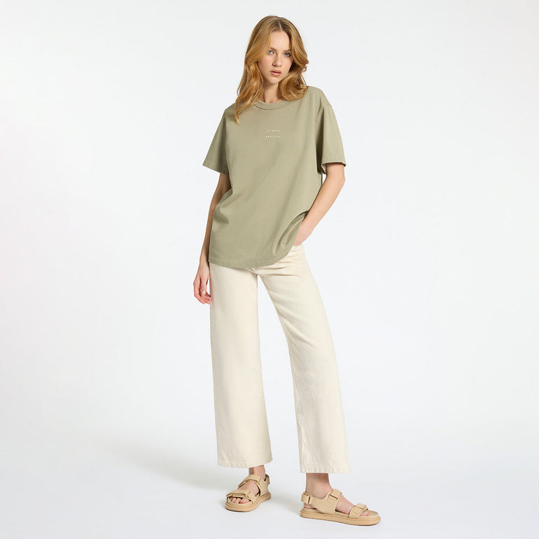 Status Anxiety Feels Right Women's T Shirt Washed Sage