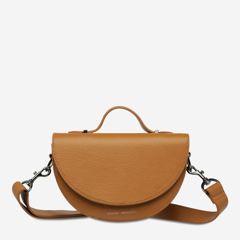 Status Anxiety All Nighter Women's Leather Crossbody Bag Tan