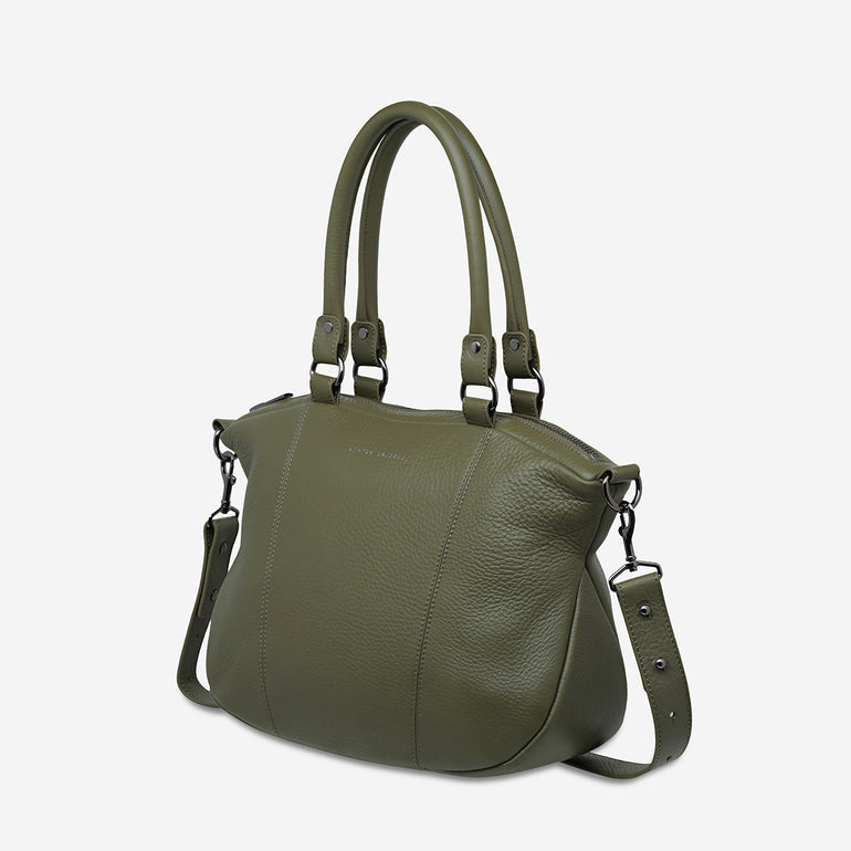 Status Anxiety Eyes to the Wind Women's Leather Bag Khaki