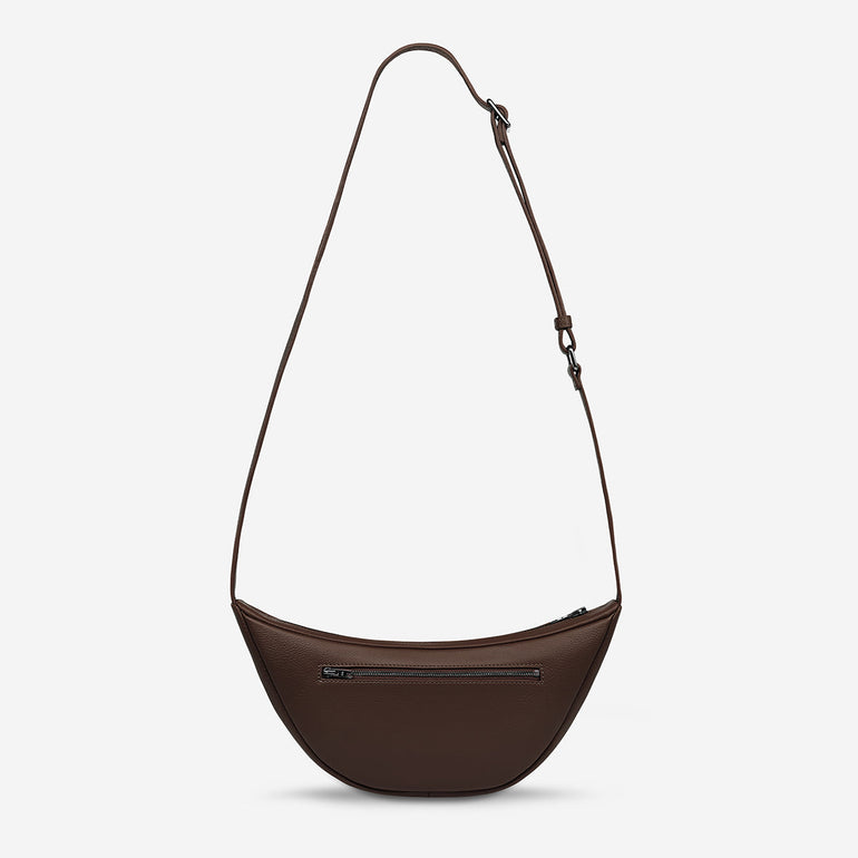 Status Anxiety Glued To You Women's Leather Crossbody Bag Cocoa