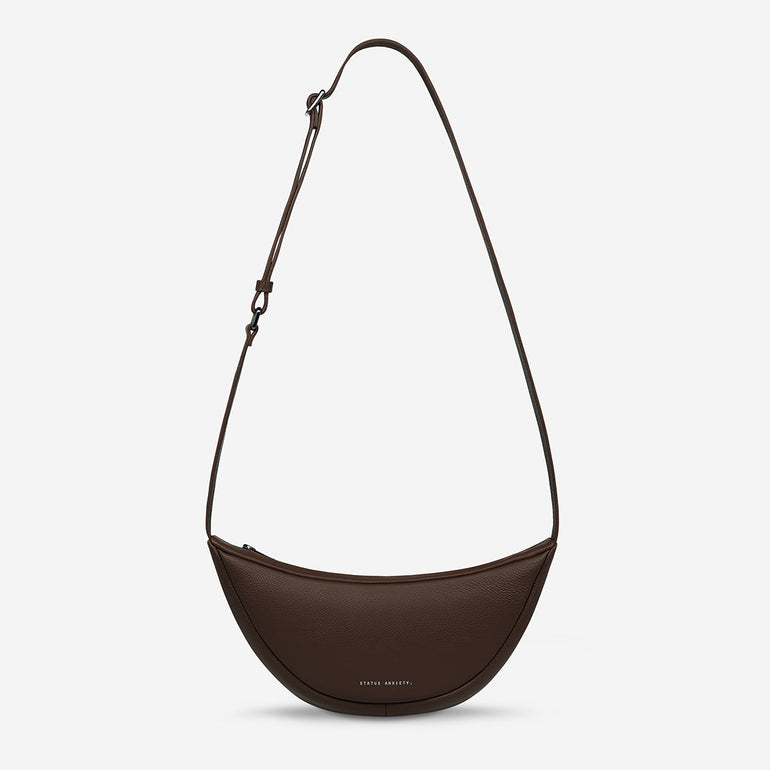Status Anxiety Glued To You Women's Leather Crossbody Bag Cocoa