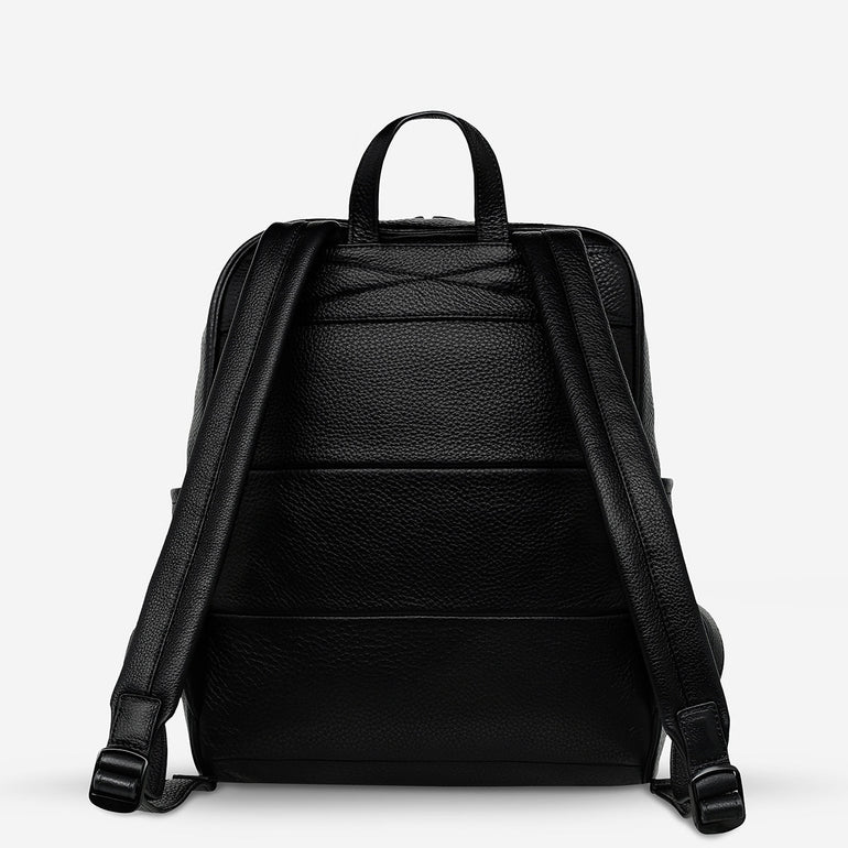Status Anxiety If You Call Leather Backpack Black