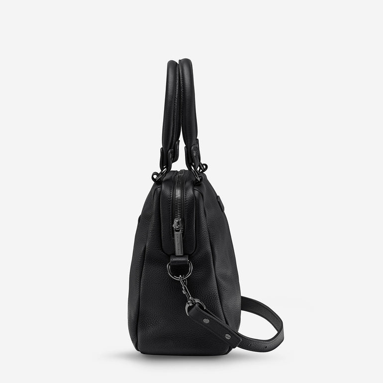 Status Anxiety Last Mountains Women's Leather Handbag Black