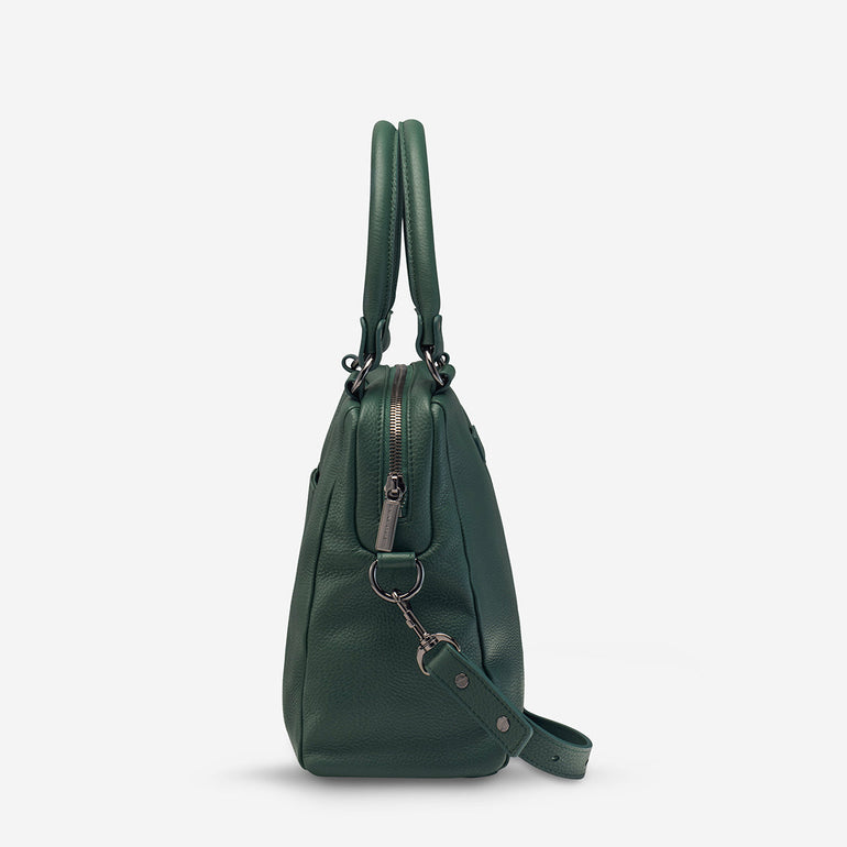 Status Anxiety Last Mountains Women's Leather Handbag Green