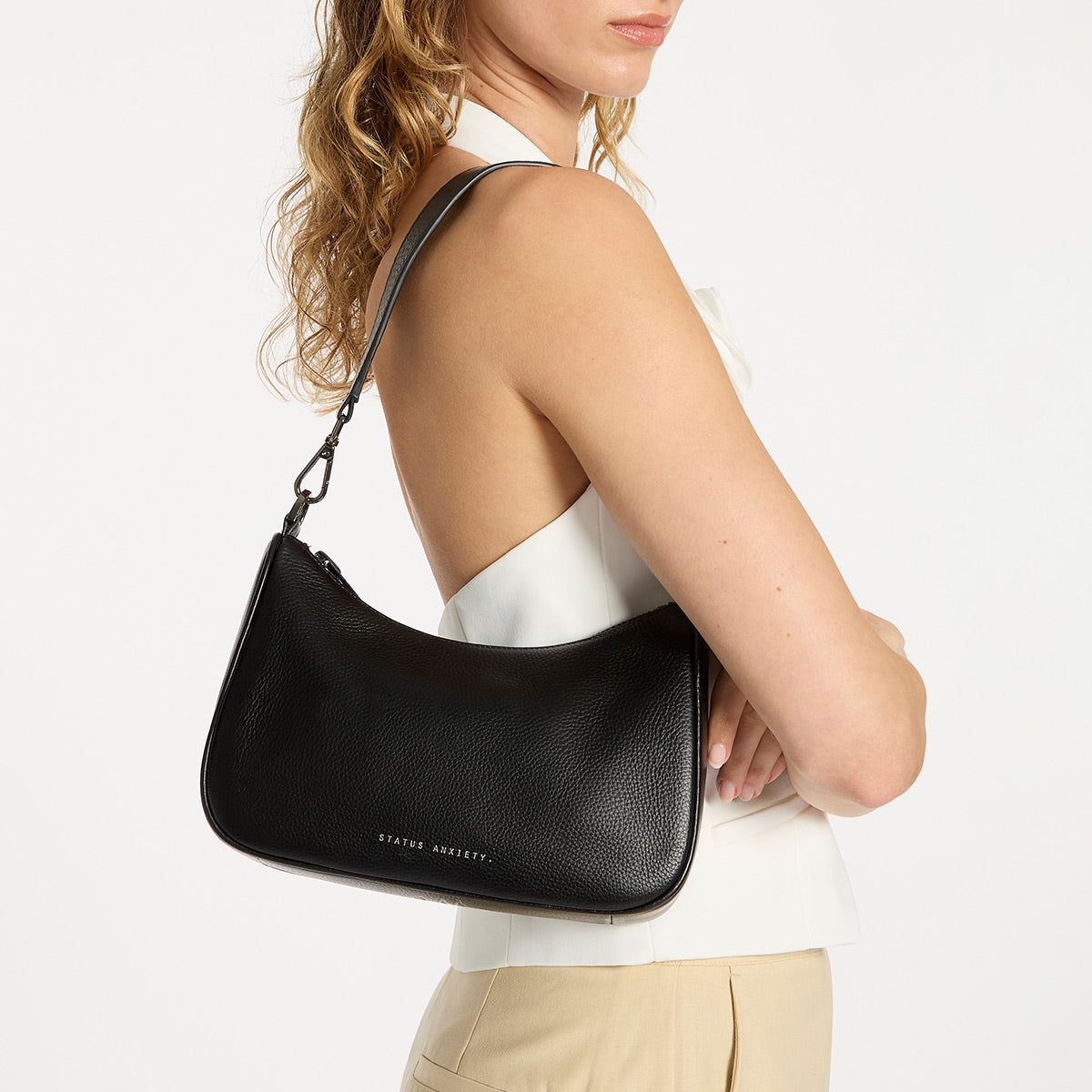 Status Anxiety Look Both Ways Handbag Black