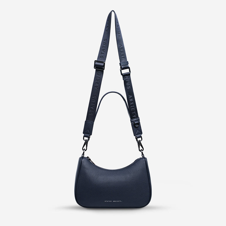 Status Anxiety Look Both Ways Handbag Midnight Blue