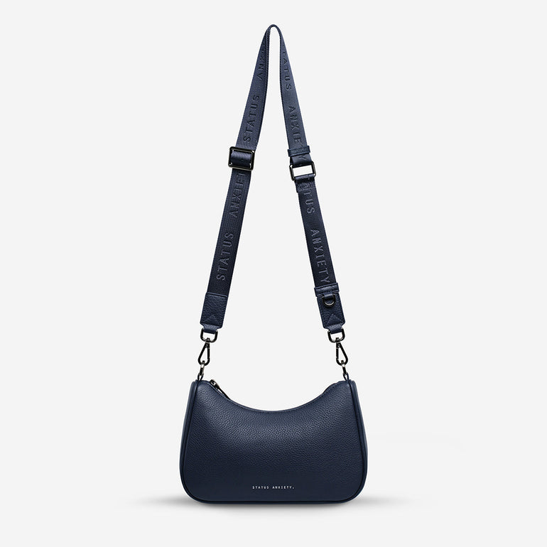 Status Anxiety Look Both Ways Handbag Midnight Blue