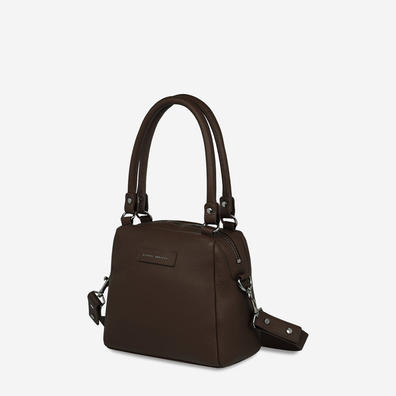 Status Anxiety Mini Mountains Women's Leather Handbag Cocoa