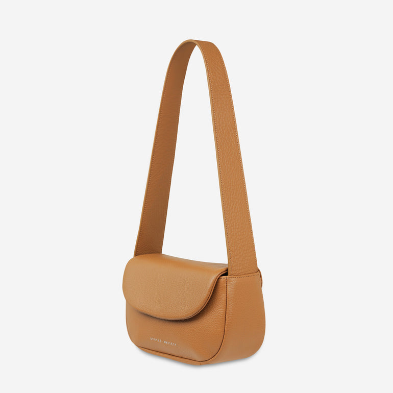 Status Anxiety One of these days Women's Leather Bag Tan