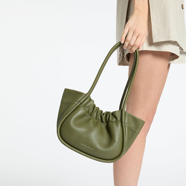 Status Anxiety Ordinary Pleasures Women's Leather Handbag Khaki