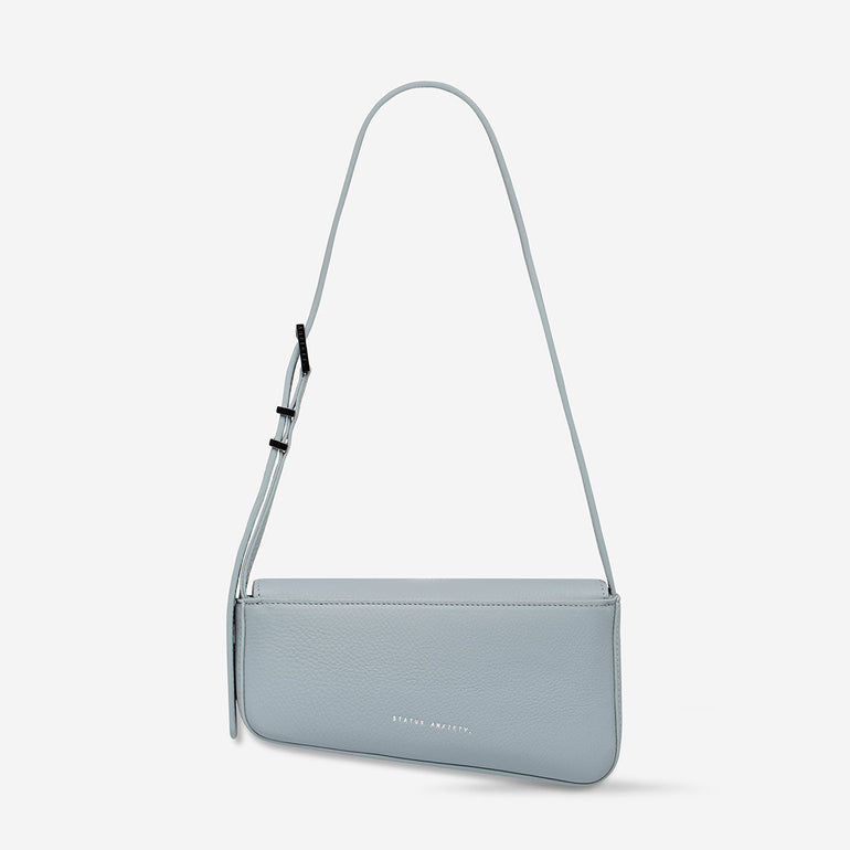 Status Anxiety Overnight Obsession Women's Leather Bag Powder Blue