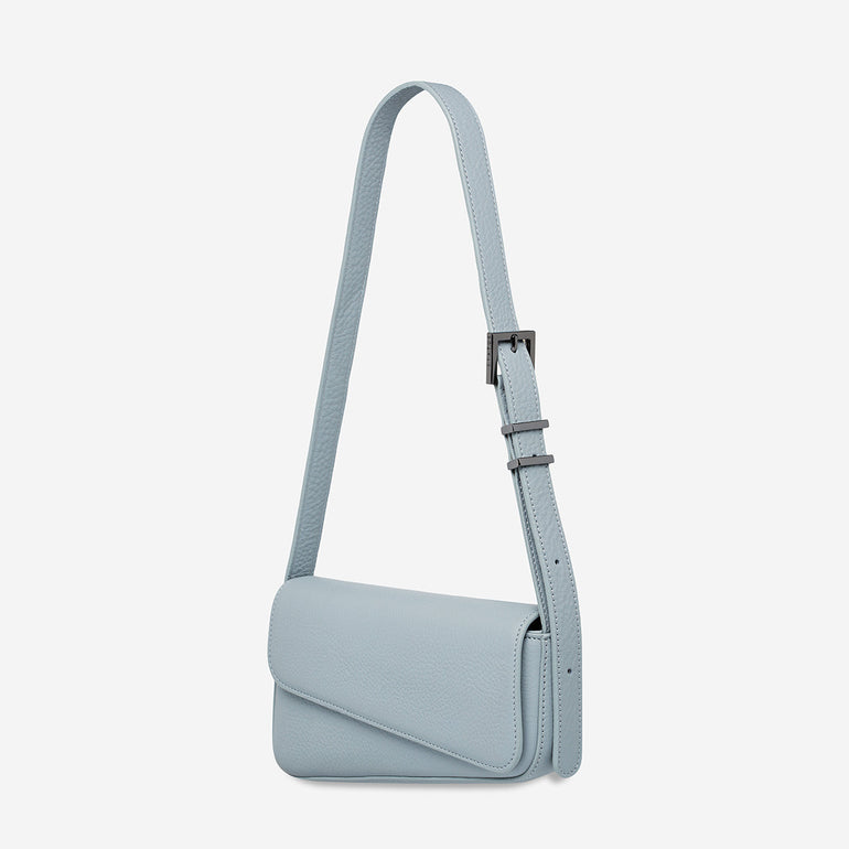 Status Anxiety Overnight Obsession Women's Leather Bag Powder Blue