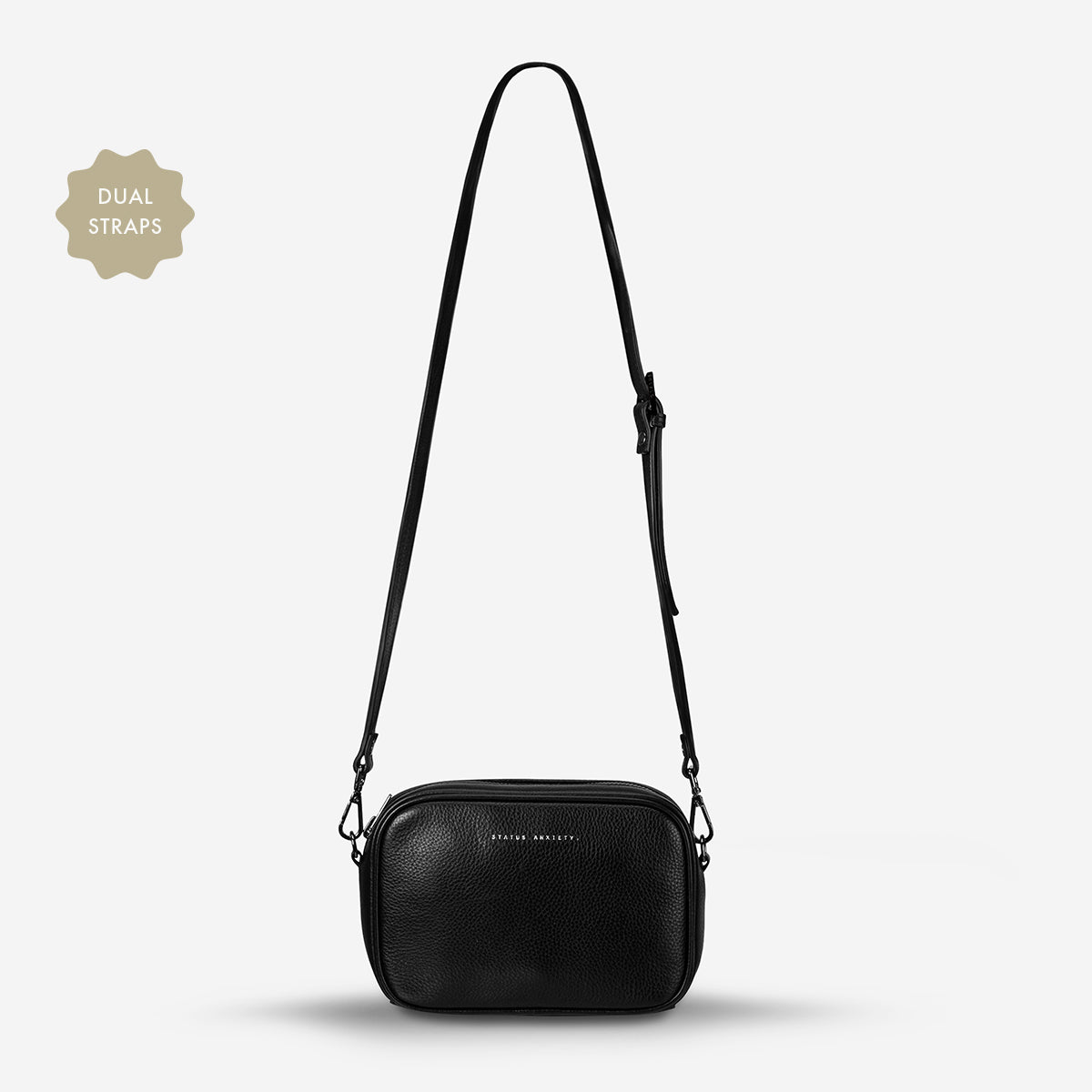 Plunder Bag With Dual Straps - Black