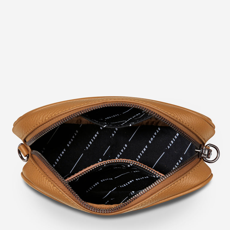 Status Anxiety Plunder Women's Leather Crossbody Bag Tan