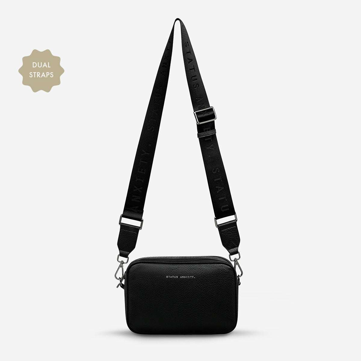 Plunder Bag With Dual Straps - Black