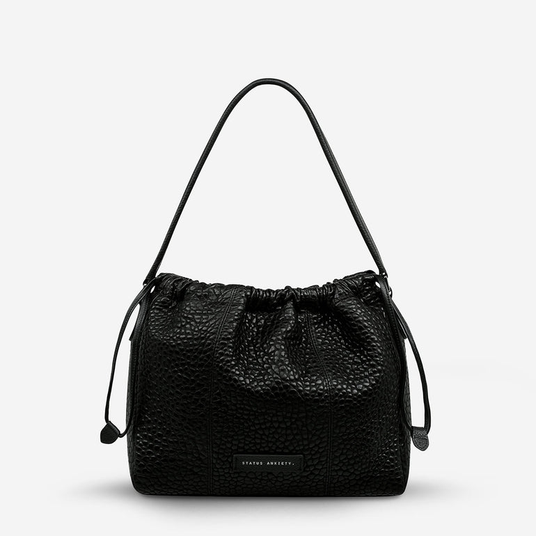 Status Anxiety Point Of No Return Women's Leather Bag Black Bubble