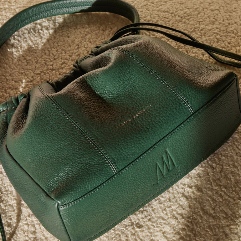 Status Anxiety Point Of No Return Women's Leather Bag Green