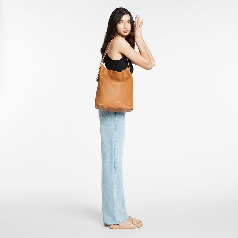 Status Anxiety Ready and Willing Women's Leather Tote Bag Tan