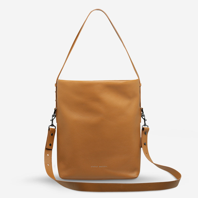 Status Anxiety Ready and Willing Women's Leather Tote Bag Tan