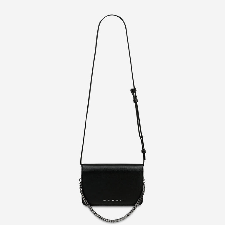 Status Anxiety She Burns Women's Leather Bag Black