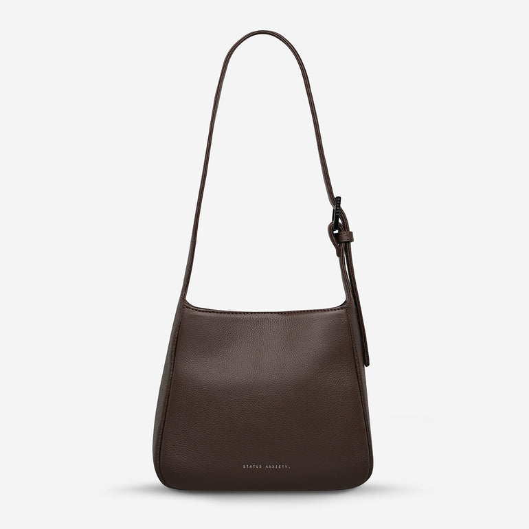 Status Anxiety Slipping Away Women's Leather Bag Cocoa