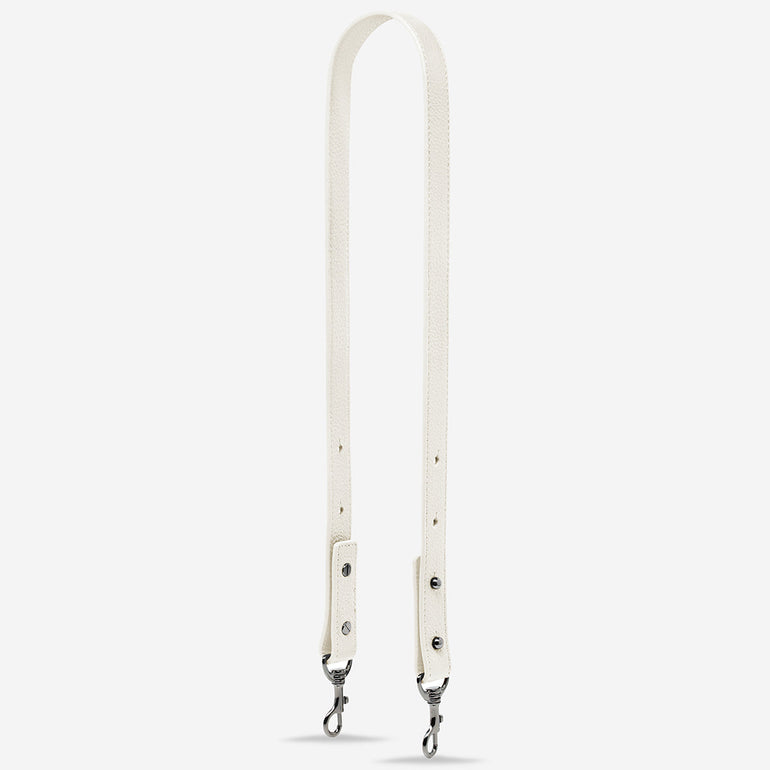 Status Anxiety Chalk Medium Leather Strap for Bags 