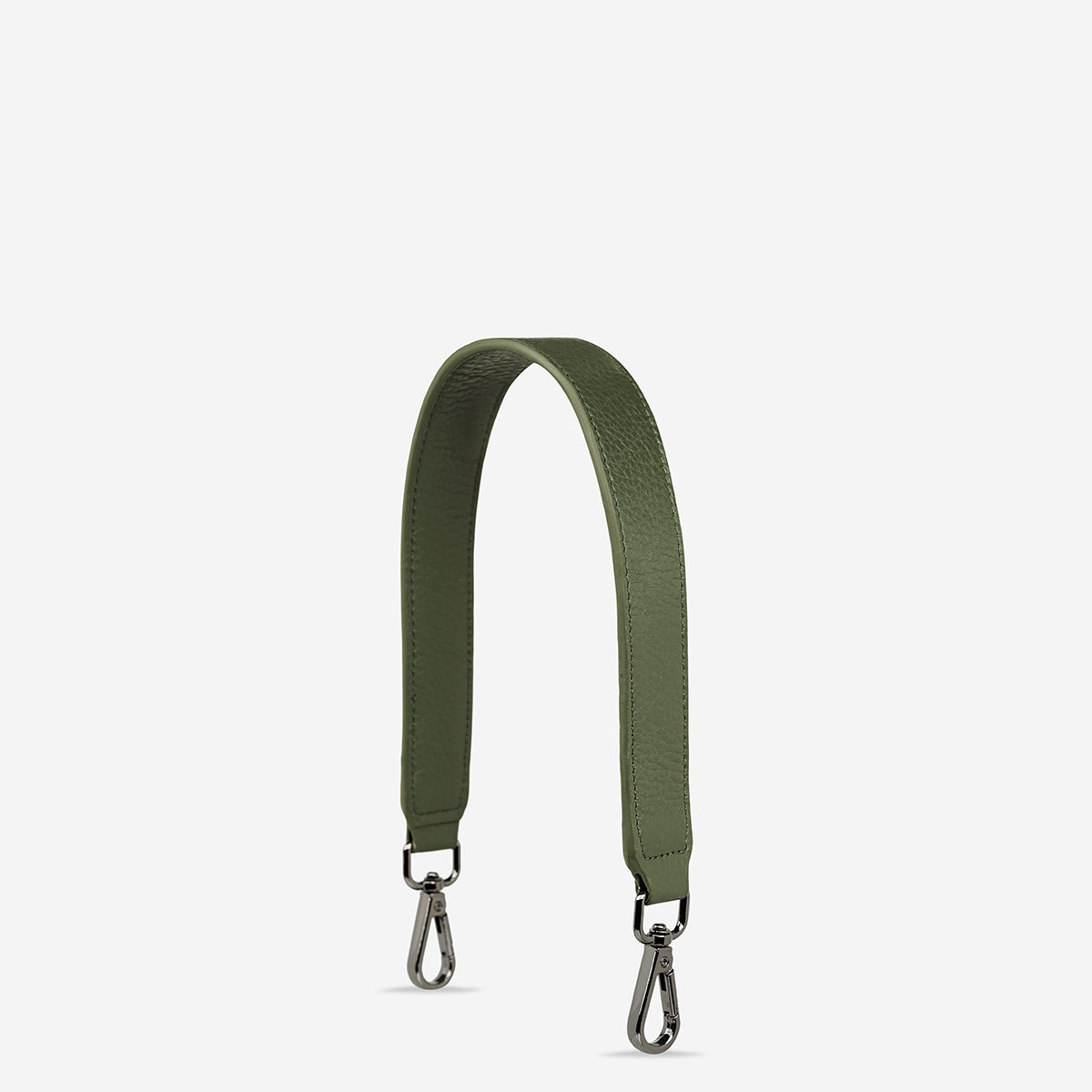 Status Anxiety Khaki Short Leather Strap for Bags