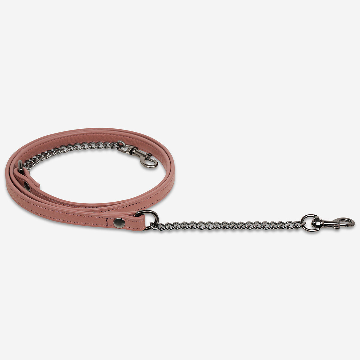 Status Anxiety Dusty Rose Leather Strap with Chain for Bags