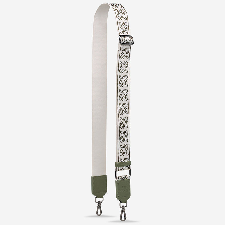 Status Anxiety Khaki Jacquard Strap for Bags
