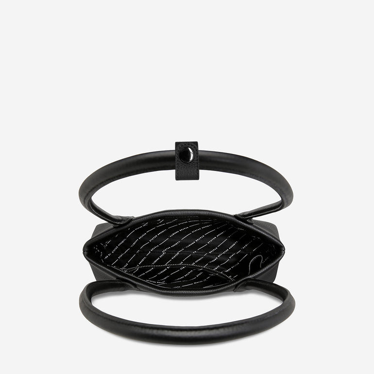 Status Anxiety The Lost Leather Bag Black