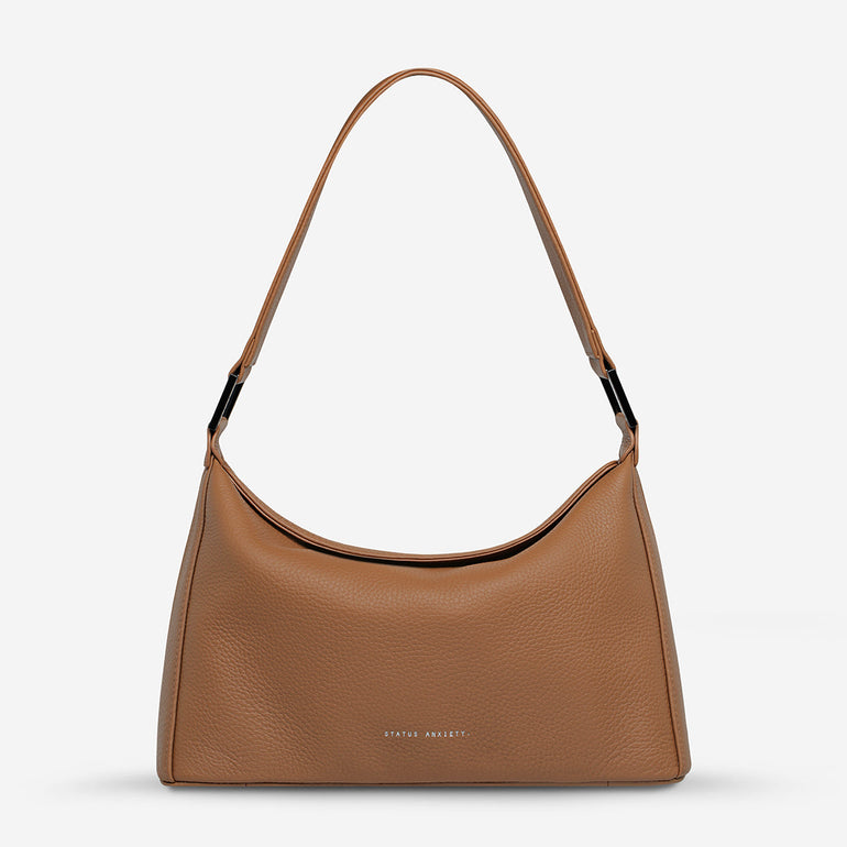 Status Anxiety Think Twice Women's Leather Bag Camel