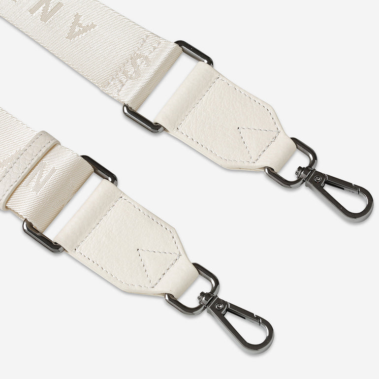 Status Anxiety Chalk Medium Webbed Strap for Bags 