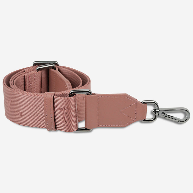 Status Anxiety Dusty Rose Medium Webbed Strap for Bags