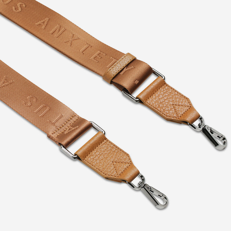 Status Anxiety Tan Web Strap for Plunder Bag