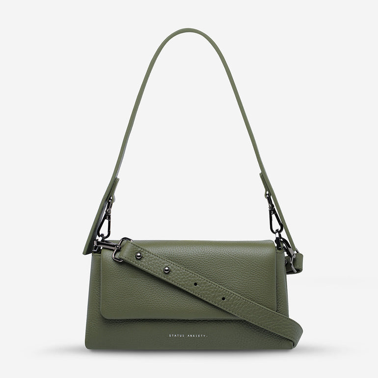 Status Anxiety Zenith Women’s Leather Bag Khaki