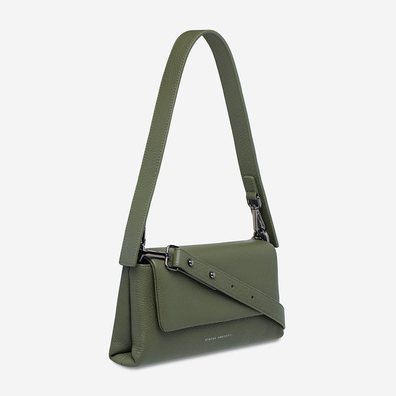 Status Anxiety Zenith Women’s Leather Bag Khaki