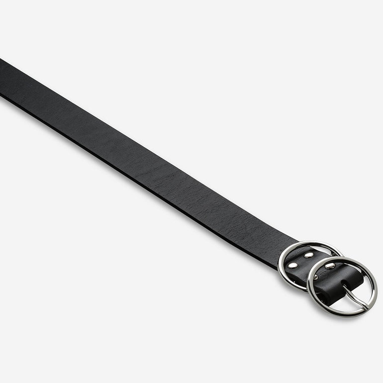 Status Anxiety Mislaid Women's Leather Belt Black / Silver