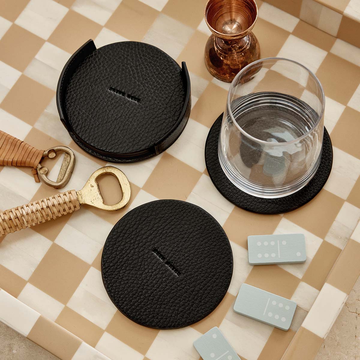 Home To You Coaster Set - Black
