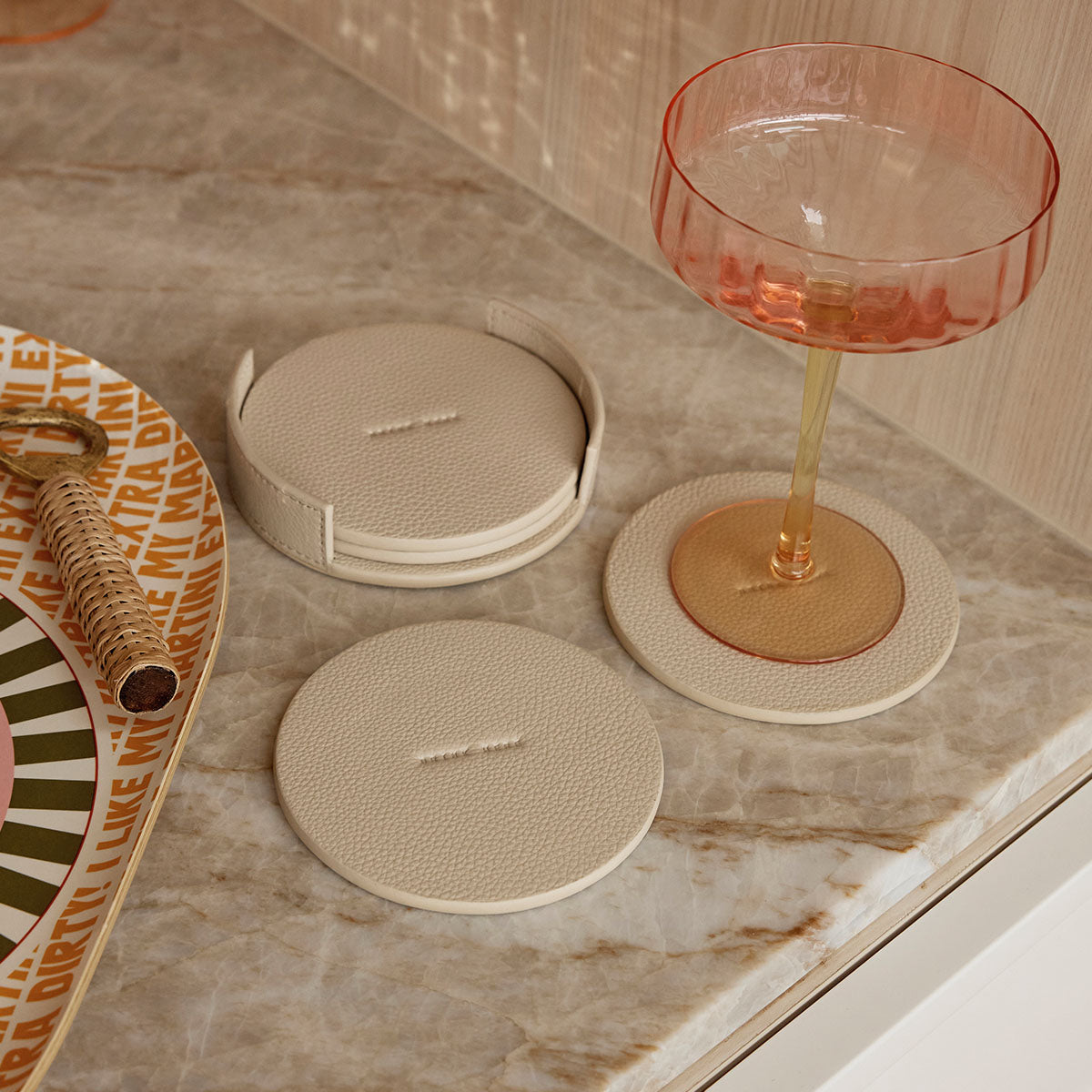 Home To You Coaster Set - Oat