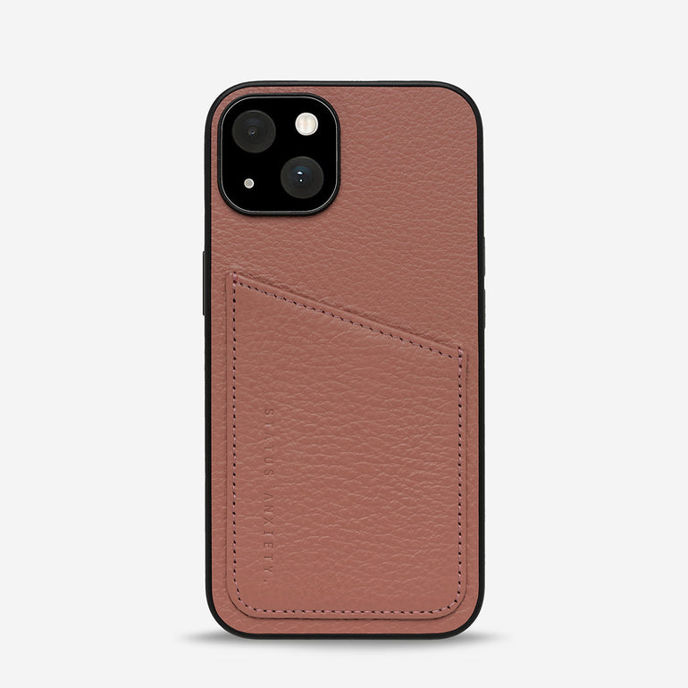 Status Anxiety Who's Who Leather iPhone Cases Dusty Rose