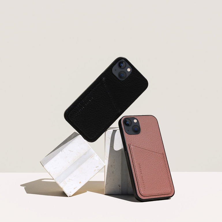 Status Anxiety Who's Who Leather iPhone Cases Dusty Rose
